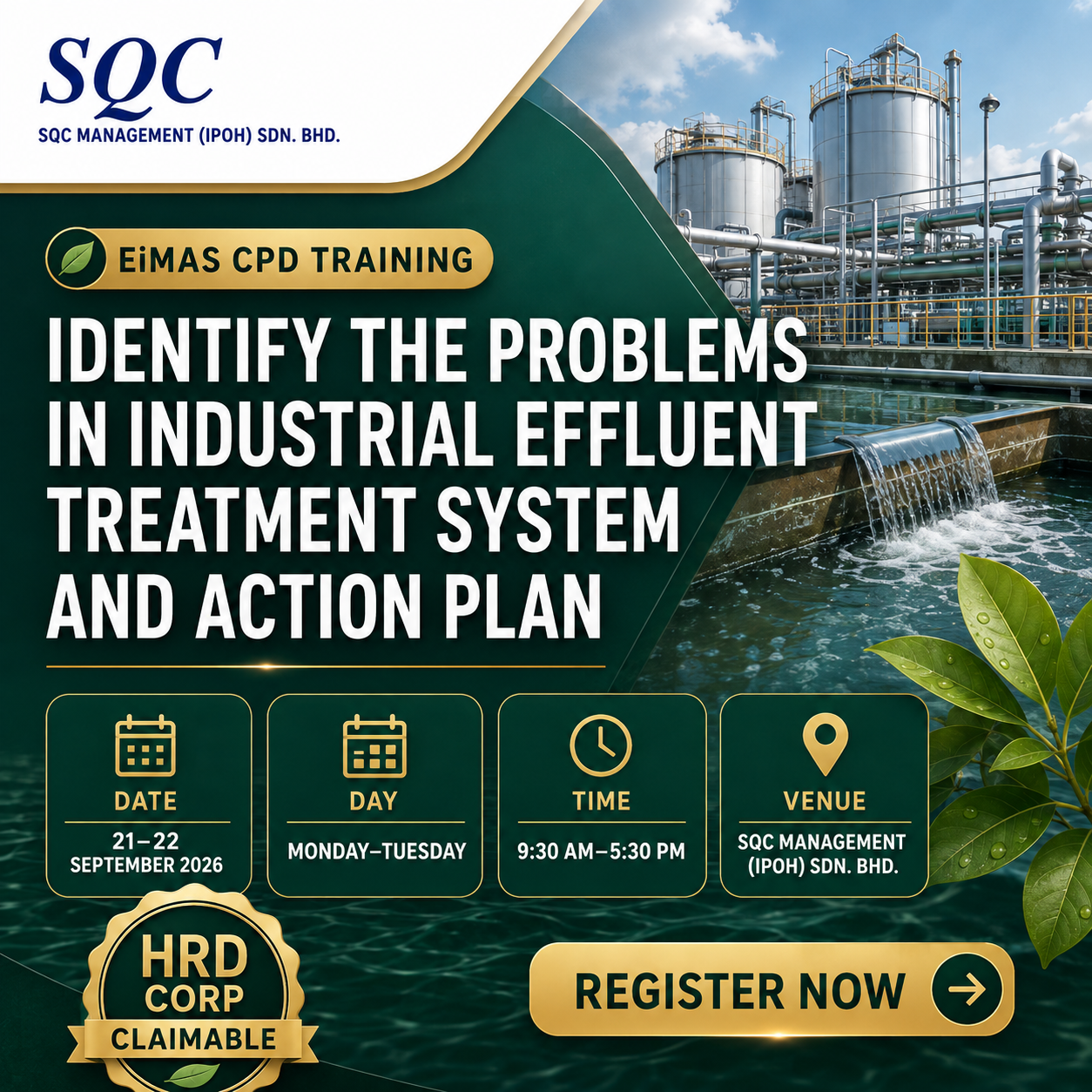 Identify the Problems in Industrial Effluent Treatment System and Action Plan