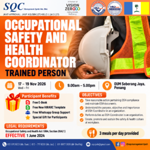 Occupational Safety and Health Coordinator Penang - November